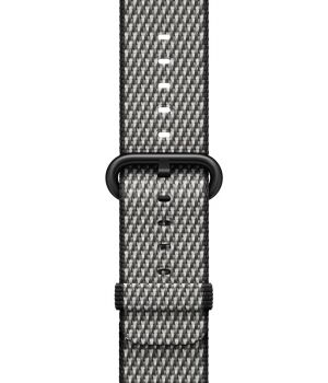 Apple Watch 42mm Black Check Woven Nylon (MQVK2)