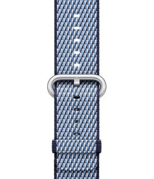 Apple Watch 42mm Midnight Blue Check Woven Nylon (MQVM2)