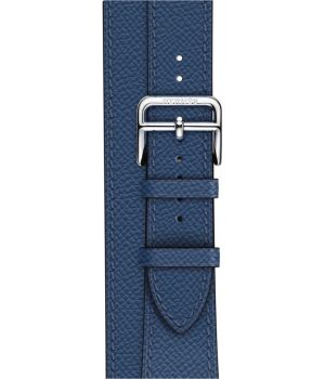 Apple Watch Hermes Barenia Leather Double Tour Regular 38mm Bleu Agate (MNHK2)