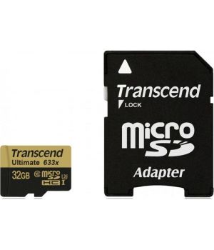 Transcend 32 GB microSDHC UHS-I U3 Ultimate + SD Adapter TS32GUSDU3