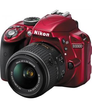 Nikon D3300 kit (18-55mm VR II) Red (UA)