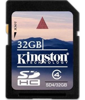Kingston 32 GB SDHC Class 4 SD4/32GB