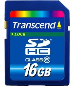 Transcend 16 GB SDHC Class 6 TS16GSDHC6
