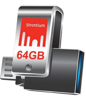 Strontium 64 GB Nitro Plus OTG (SR64GSLOTG1Z)