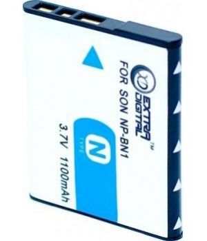 ExtraDigital Аккумулятор для Sony NP-BN1, Li-ion, 1100 mAh (BDS2647)