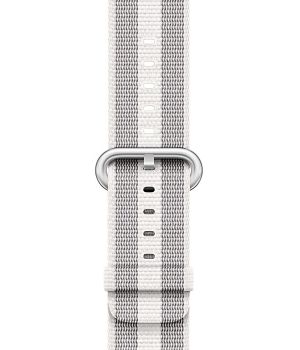 Apple Watch 42mm White Stripe Woven Nylon (MQVT2)