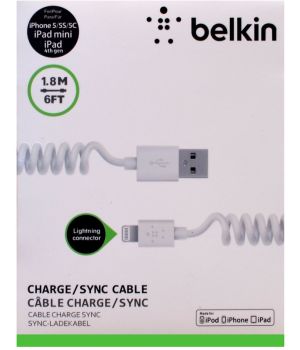 Belkin Lightning Sync Charge Cable USB white