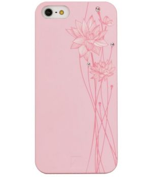 Bling My Thing Pink with White Lotus Pink for iPhone 5/5S/SE (BMT-AI5-LT-PK-CAB)