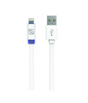 Scosche flatOUT Lightning to USB with LED Indicator 1.82m White (I3FLED6WT)