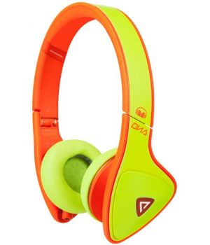 Monster DNA Neon On-Ear Yellow on Neon Orange