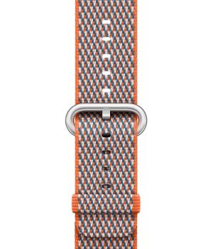 Apple Watch 42mm Spicy Orange Check Woven Nylon (MQVP2)