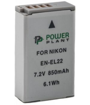 PowerPlant Аккумулятор для для Nikon EN-EL22 (850 mAh) - DV00DV1399
