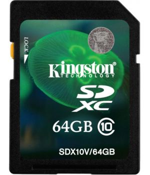 Kingston 64 GB SDXC Class 10 SDX10V/64GB