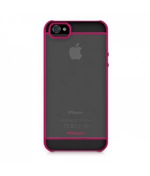 Macally See-Thru Hard Shell Case Pink for iPhone 5/5S/SE (CURVEP-P5)