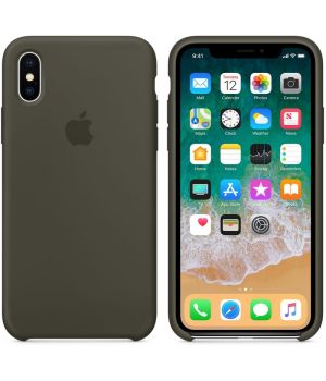 Apple iPhone X Silicone Case Dark Olive (high copy)