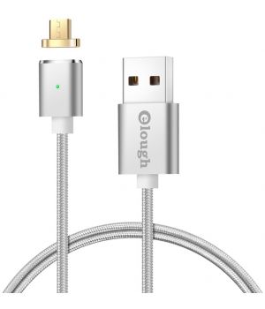 Elough Magnetic Cable microUSB to USB Silver