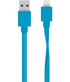 Belkin Mixit Flat Lightning to USB 2.0 1.2m Blue (F8J148bt04-BLU)