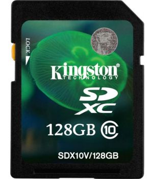 Kingston 128 GB SDXC Class 10 SDX10V/128GB