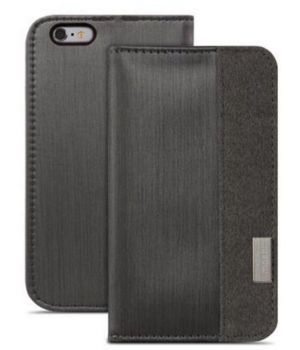Moshi Overture Wallet Case Steel Black for iPhone 6 Plus 5.5" (99MO052004)