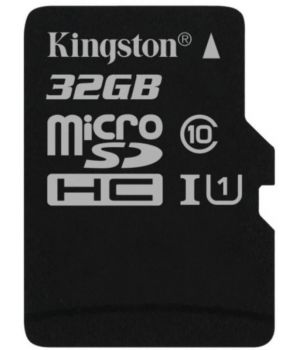 Kingston 32 GB microSDHC Class 10 UHS-I + SD Adapter SDC10G2/32GB