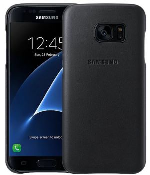 Samsung Leather Cover for Galaxy S7 G930 (EF-VG930LBEGRU) Black