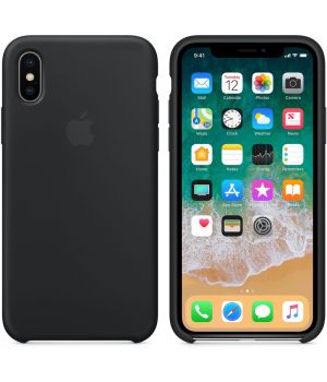 Apple iPhone X Silicone Case Black (high copy)
