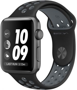 Apple Watch Nike+ 42mm Series 2 Space Gray Aluminum Case with Black/Cool Gray Nike Sport Band (MNYY2)