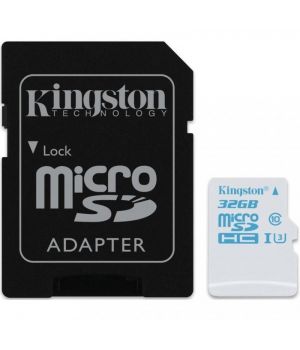 Kingston 32 GB microSDHC class 10 UHS-I U3 + SD Adapter SDCAC/32GB