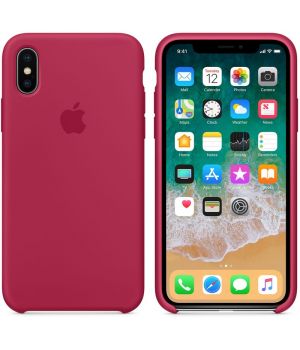 Apple iPhone X Silicone Case Begonia Red (high copy)