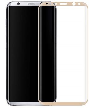 Simple Case 3D Glass Gold for Samsung Galaxy S8