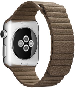 Apple Leather Loop for Watch 42mm Light Brown Large (MJ532)