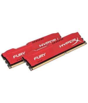 Kingston DDR3-1866 16GB PC3-14900 (Kit of 2x8192) HyperX FURY Red (HX318C10FRK2/16)