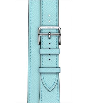 Apple Watch Hermes Barenia Leather Double Tour Regular 38mm Bleu Zephyr (MPXC2)
