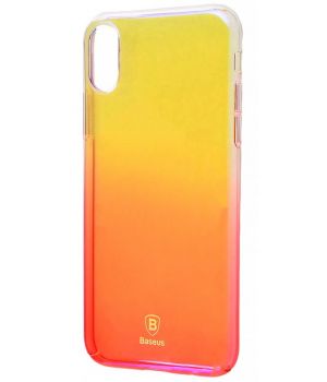 Baseus Glaze Case Gradient Colors (PC) Pink for iPhone X